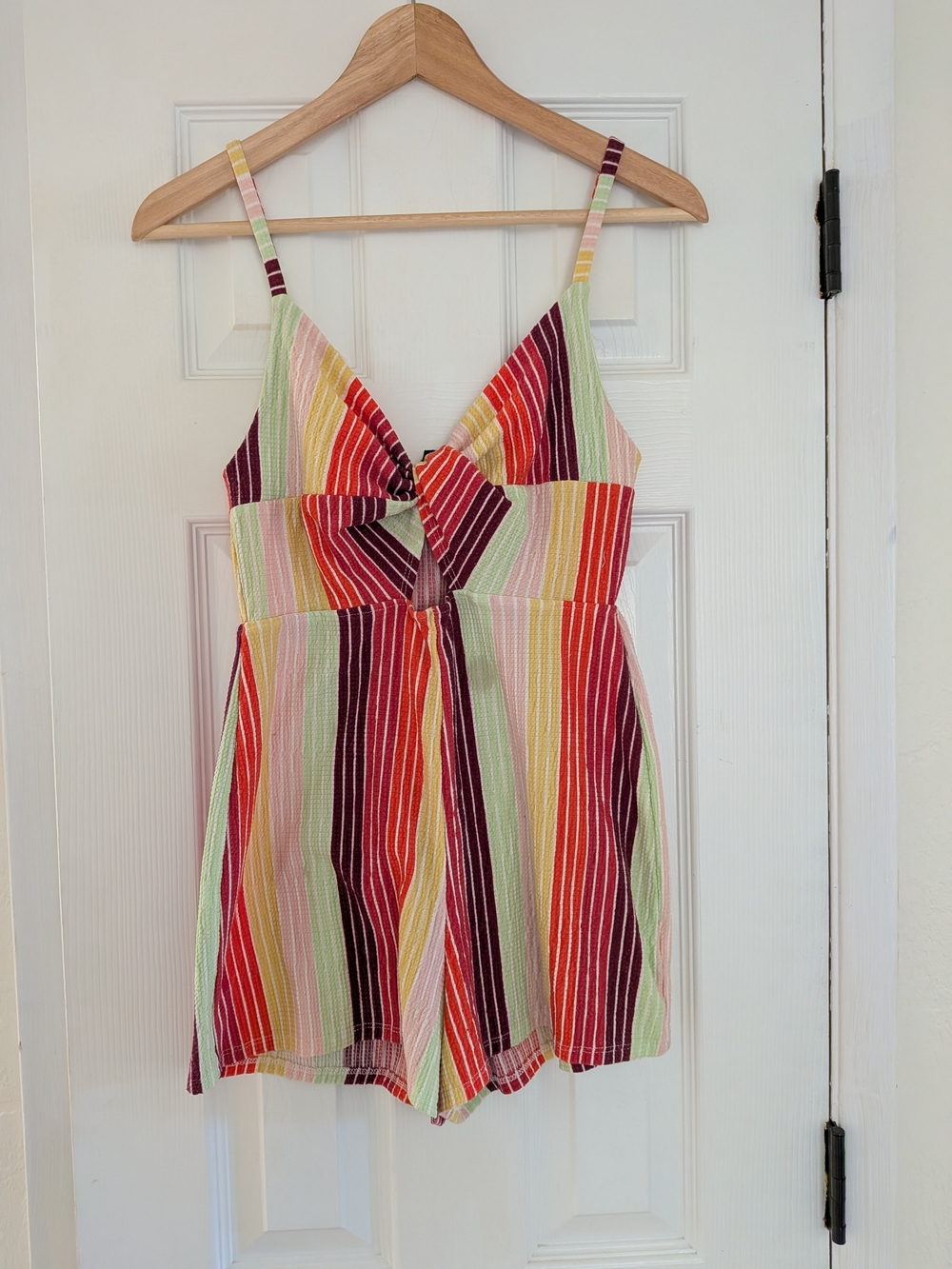 Wild Fable Women's Striped Rainbow Shorts Romper Jumper Size XS